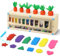 JKOKPMG Montessori Spielzeug - Holzspielzeug, 3-in-1 Magnetspiel für Kinder, Geschenk für Mädchen und Jungen, Spielzeuggeschenk für Kinder von 2-5 Jahren, Zahlenverständnis, Farberkennung