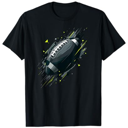 American Football Minimal Football Grafik T-Shirt