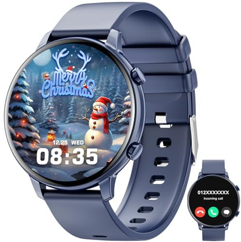 Hwagol Smart Watch (Answer/Make Calls), 1.39 Fitness Tracker, Smartwatch Heart Rate/Sleep Monitor/Pedometer/Calories, 140+ Sports Modes, Waterproof Women's Men's Fitness Watch for Android iOS