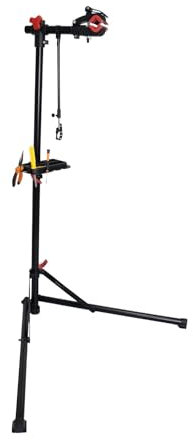 VELOJA® Fahrrad Montageständer Ebike Profi Reparaturständer bis 30 Kg aus Stahl für Fahrräder Mountainbikes E-Bike Fahrradmontageständer 360° drehbar Fahrradständer (Assemblo 2-Bein)