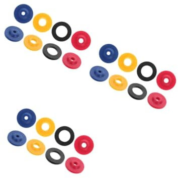 VALICLUD 3 Sätze Dichtungsmittel Für Die Kopfdichtung Schlauchunterlegscheiben Silikon Wasserdurchflussbegrenzer Druckminderer Für Die Dusche Kieselgel 8 Stück * 3