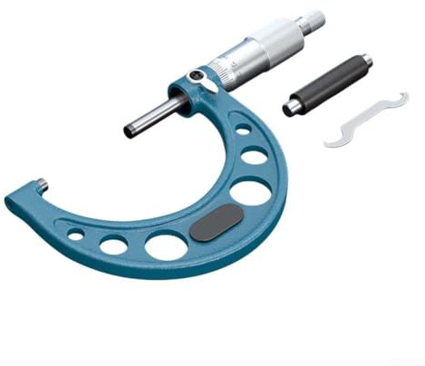 Micrometro, micrometro di diametro esterno, tipo meccanico, strumento di misurazione di precisione per ingegneria della lavorazione dei metalli, calibro di misurazione accurato (50-75 mm)