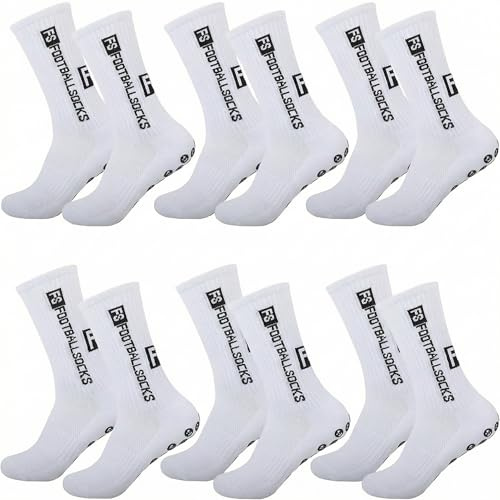 AUEJACKY Fußball Socken Männer,Fußball Sockens, Fussball Socken Grip Rutschfeste Stopper,Grip Socken Fussball, Fußball Sportsocken Anti-Rutsch Socken Fußballsocken für Herren Damen Kinder