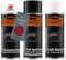 TRISTARcolor Autolack Spraydosen Set für Kunststoff Stoßstange für Karmann L9T3 Rot Perl Metallic Haftgrund Basislack Klarlack mit Weichmacher Sprühdose