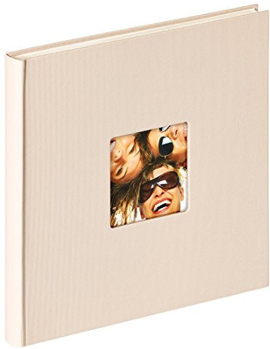walther design Fotoalbum sand 26 x 25 cm mit Cover-Ausstanzung, Fun FA-205-C