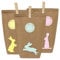 Papierdrachen 12 DIY Geschenktüten zu Ostern zum Basteln - Kreatives Osternest mit 12 Papiertüten und Osterhasen Aufklebern - Design 15