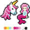 Fat Brain Toys Jixelz Set Fantasy Friends - Pixel Puzzle 700 Teile