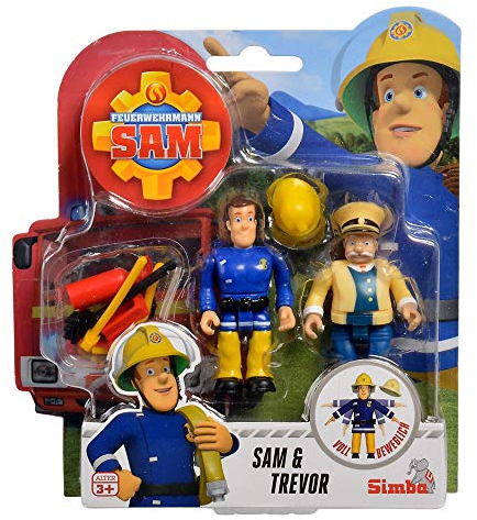 Simba Sam & Trevor | Feuerwehrmann Sam | Spiel Figuren Set Toys