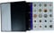 PELLER'S Sammelalbum XL für 200 Münzrähmchen im Format 50 x 50 mm. 10 Münz-Hüllen und Zwischenblätter., Schwarz, Model XL, ALH200