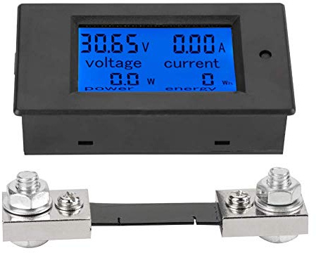 DollaTek 100A DC Amperometro Digitale multimetro Volt MonitorMisuratore di Potenza Digitale con misuratore di Potenza con shunt 50A