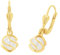 Amor Ohrhänger Damen Ohrschmuck, mit Wachsperle, 2,3 cm, Gold, Kommt in Schmuck Geschenk Box, 2013829