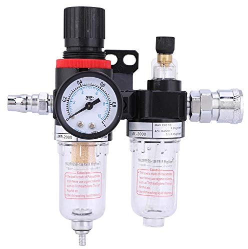 Druckluftregler 1/4, Öl Wasserabscheider Druckminderer Druckluft Wasserabscheider AFC2000 AL2000 für Kompressor Ölabscheider