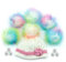 FurryValley Pompon Kunstfell 6 Stück Stricksets Handarbeiten DIY Handwerk Bälle für Strickmütze Schuhe Schals mit Druckknopf abnehmbar Häkeln Stricken Zubehör 11cm (Bunt)