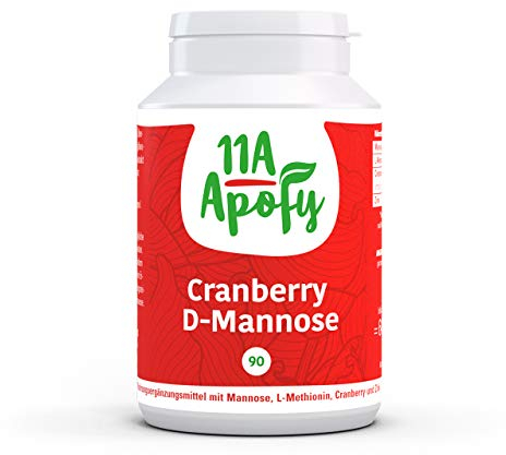 Cranberry D-Mannose Kapseln mit Zink und L-Methionin, Zink trägt zu einer normalen Funktion des Immunsystems bei, 90 Kapseln