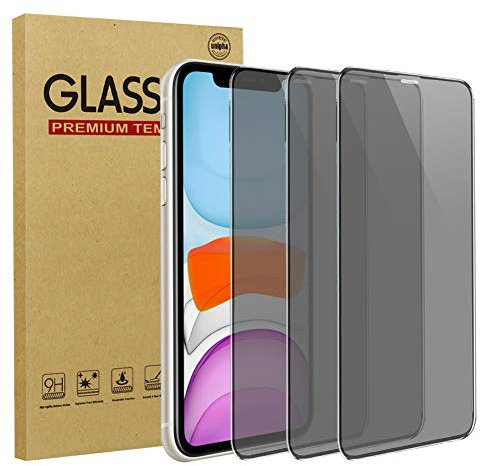 LCHDA [3 Pièces] Verre Trempé Anti-Espion pour iPhone SE 2020 / iPhone 8 / iPhone 7 / iPhone 6S / iPhone 6, 3D Couverture Complète Dureté Intimité Film Protection Écran Anti-Rayures Protecteur Vitre