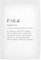 artboxONE Poster 75x50 cm Typografie Fika Definition hochwertiger Design Kunstdruck - Bild fika Family fika
