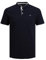 JACK & JONES Jjepaulos Mao Polo SS Noos, Bleu Marine foncé, XL Hommes