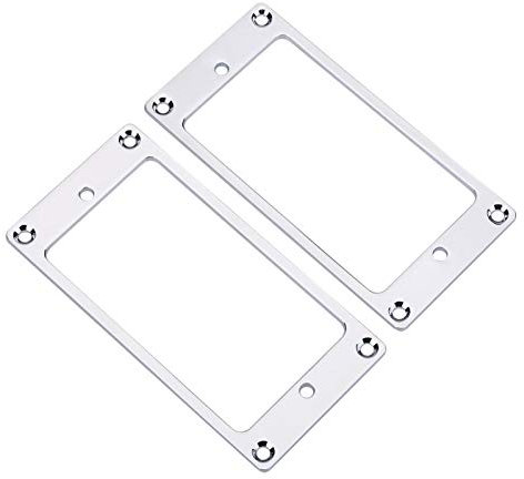 Cadre de micro guitare électrique métal pour les amateurs de guitare(Silver)
