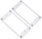 Cadre de micro guitare électrique métal pour les amateurs de guitare(Silver)