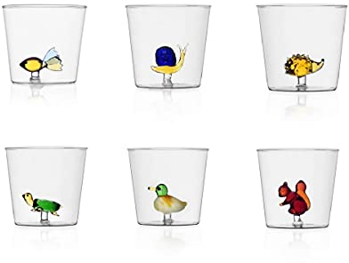 Ichendorf Animal Farm Bicchiere Tumbler 35 Cl Set 6 Pz Colori Assortiti