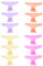 Pinces Papillon de Coiffeur, Pinces à Cheveux Papillon, 12 Pièces Colorées Grande Griffe de Cheveux Pince de Coiffeur Salon Accessoires de Cheveux élégants pour(Pince à cheveux en cristal)