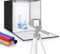OMBAR Studio Photo Box Portable,60x60x60cm Boîte à Lumière, Tente d’éclairage Shooting avec 240 LED Lampes,Éclairage 3000K-5600K Lightbox avec 5 Couleurs de Fonds (Noir, Blanc, Orange, Bleu, Rouge)