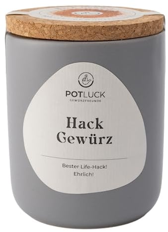 POTLUCK | Hack Gewürz | Gewürzzubereitung im Keramiktopf | 70g | Vegan, glutenfrei und mit natürlichen Inhaltsstoffen