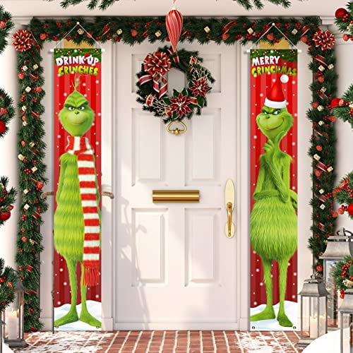 Weihnachts-Veranda-Schild, Banner, Dekorationen, Weihnachtsdekoration, für Innen- und Außenbereich, Haustür, Wohnzimmer, Küche, Wand, Party