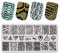 Bemvp Modes Tiermuster Leopard Stempel Vorlage Druck Bild Nagel Stempelplatte Nagelkunst Stamper Schaber Nägel Werkzeug