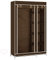 LANTUS XL Kleiderschrank Stoff Regal,Garderobenschrank,Campingschrank Stoffkleiderschrank mit Kleiderstange,Garderobe,DIY Innenraum Stoffkleiderschrank Vlies,110 * 45 * 178cm-Braun