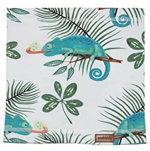 Walkiddy Schal aus Bio-Baumwolle (One Size) - Chameleons, Grün - Nachhaltige, ökologische und faire Produktion in Europa - GOTS-zertifiziert