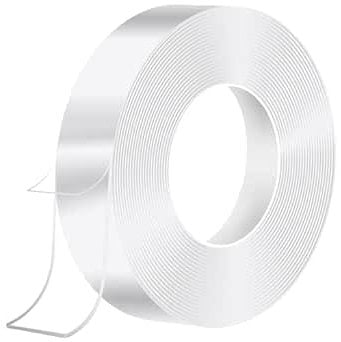 HOMMAND 10m Doppelseitiges Klebeband Extra Stark Transparent, Nano Double Sided Tape, Abnehmbar Spurlos Klebeband Doppelseitig Dünn für Teppich, Foto Wand, Küche, Zuhause, Auto