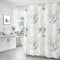 BANLMEYD Shower Curtain Mould Proof Resistant Waterproof Green Leaf Bathroom Curtains with 12 hooks Quick-Drying Weighted 180x180cm (71x71Inch) Polyester Shower Curtains for Bathroom Wet Room Tub