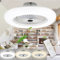 SWANEW 2pcs 80W Ventilador De Techo Con LED, Temperatura de Color y 3 Velocidades Ajustable, Con Mando a distancia Ventilador Luz Techo-aspas Plafones para Dormitorio Sala Comedor 2700K-6500K