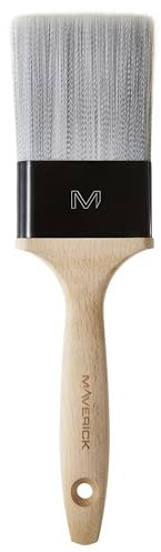 Maverick 205 Series S Paint Brush 3 Professional Straight Cut Twista Head with FSC Wood 3 inch