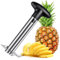 Tyuoikom Pineapple Cutter and Corer, Durable Pineapple Corer Remover with Upgraded Cutter & Sharp Teeth, Stainless Steel Kitchen Pineapple Slicer Tool, Black Handle