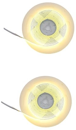 Housoutil 2st Cob Weicher Lichtstreifen Streifenlampe Musiklicht Im Schlafzimmer Tv Streifen Licht Schrank Streifen Licht Led-lichtleiste Leichtes Zubehör Fernsehen Sanftes Licht Plastik