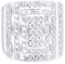 Sterling 925er Silber Pave Ring - LONG ICE - 12