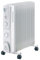 Neo 2500W 11 Fin Electric Oil Filled Radiator 3 Heat Settings Adjustable Thermostat and Timer Home Office (White)