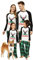 IFFEI Passende Familien Pyjama-Sets Weihnachts-PJ's Elch und Karierte Hosen, Schlafanzüge Men Large