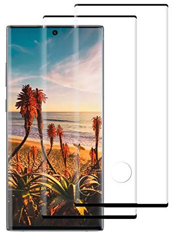 Schutzfolie für Panzerglas Samsung Note 10 Plus, Displayschutzfolie für Note 10 Plus, 3D Volle Bedeckung Panzerglasfolie, Blasenfreie, 9H Härte - [2 Stück]