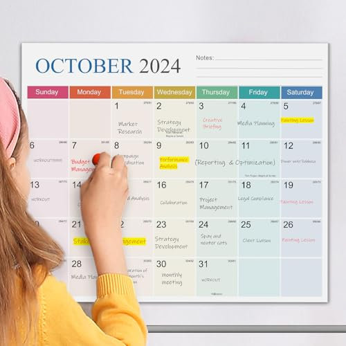 Magnetic Calendar for Refrigerator - 2025 Calendar Fridge Magnet from Now to Dec. 2025, Large Size (13 x 11), 15 Months Wall Calendar for Easy Planning & Enhanced Efficiency