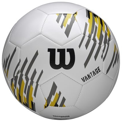 Wilson NCAA Vantage Soccer Ball, Weiß/Gold/Schwarz