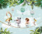 Papier peint panoramique Enfants - Animaux - Largeur 130 cm x Hauteur 106 cm