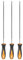 sourcing map 3pcs Chainsaw File, 3.2mm (1/8-inch) Round Sharpening Files Tool with Plastic Handle for Chain Chainsaw Sharpening, Grinding, Grey