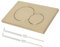 Placa de accionamiento placa de empuje de plástico cromado inodoro cisterna piezas de repuesto modelo compatible con GEBERIT SIGMA 01 (oro cepillado)