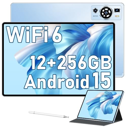 UXD Tablet 10.1-Zoll Android 15.0 Tablet, 12RAM+256ROM 1280 * 800 HD+ IPS/4G+WiFi 6/Bluetooth 5.0/GMS/Type-C/6000mAh/5-Megapixel/OTG/3,5mm Kopfhöreranschluss