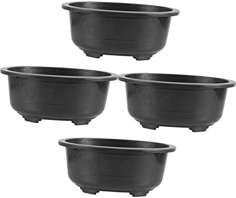 OFFSCH 4pièces Pots De Plastique pour Jardinage Contenants De Plantes Élégants pour Intérieur Et Extérieur