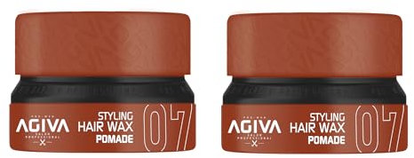 2 x Agiva Styling Hair Wax Pomade 07 - Brown 155ML