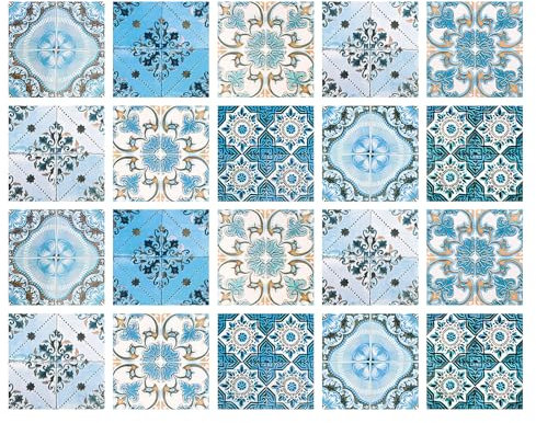 Jinlaili Stickers Carreaux Cuisine, PVC Papier Peint de Carrelage Adhésif, Autocollant de Carrelage Cuisine, Carrelage Adhesif Mural, Décoration de Carreaux pour Cuisine (20, 15 x 15cm)